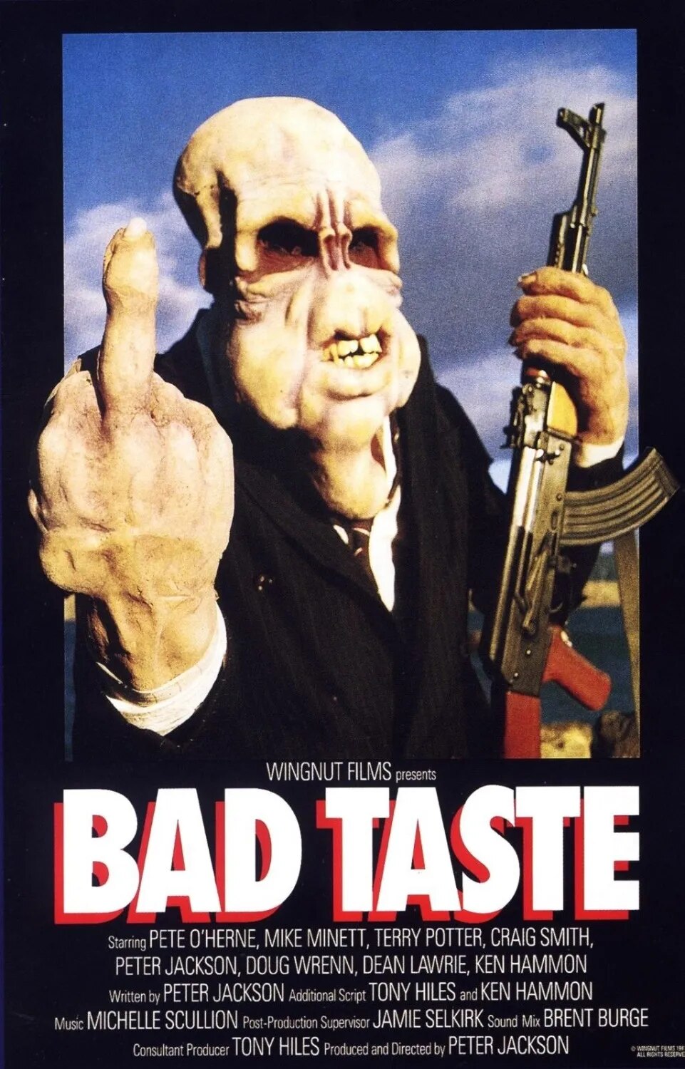 Bad Taste - Peter Jackson Horror And Gore Movie Poster-8x12inch-20x30cm-
