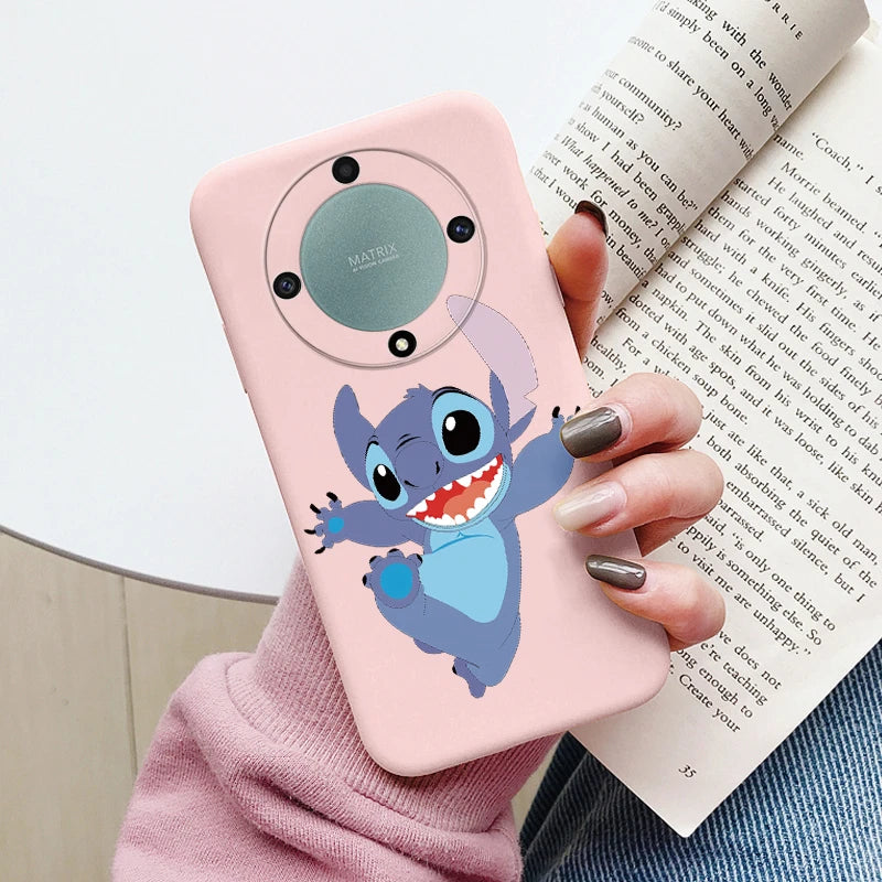 Angel Stitch Lilo Case - Soft Silicone Cartoon Anime Shell - For Honor Magic 5 Lite - Honor X9a Magic5 Lite 5G Phone Cover - All Honor Models - Anime Fan Gift-Kqf-dsnrw214-Honor X9a 5G-
