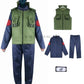Kakashi Cosplay Costumes for Men and Women - Hatake Green Vest, Waistcoat, Pants, Mask, and Clothes Set for Anime Halloween Costume-Set 3-S-