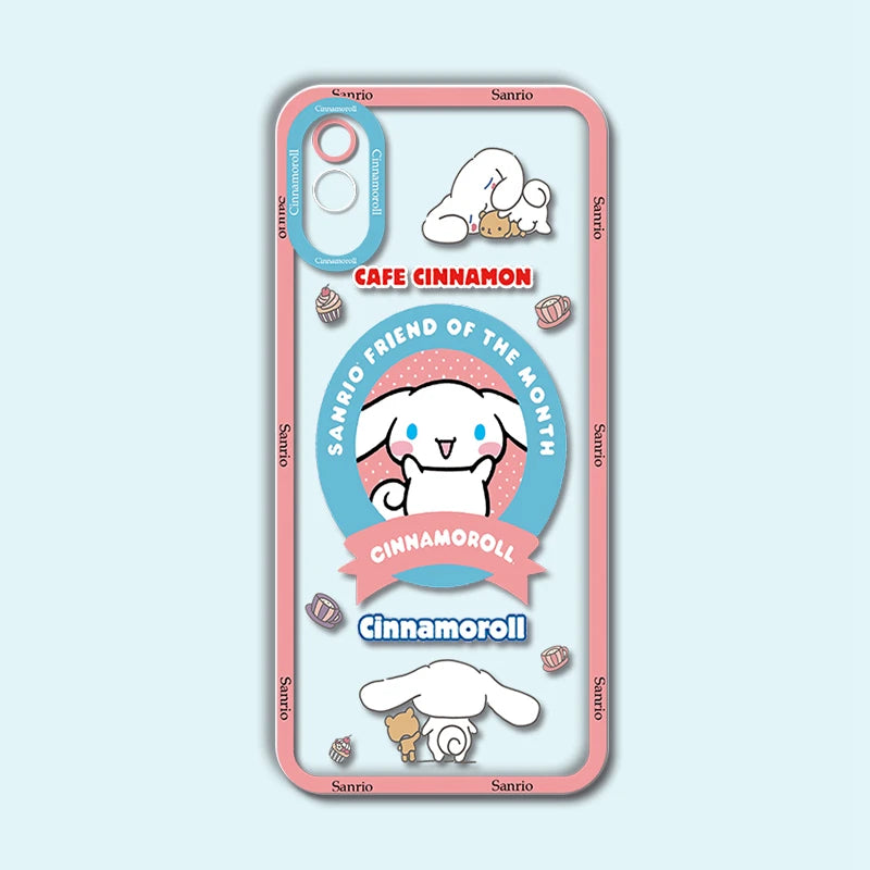 Cinnamoroll | Hello Kitty Cover For Redmi 9A 9AT Phone Case - Cartoon Transparent Soft Silicone Coque - For Redmi9A 9 AT - Shell kuromi Bags - Xiaomi Redmi 9A - Anime Fan Gift-Msanlo50-Redmi 9A-