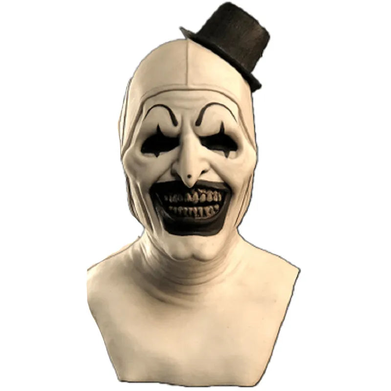 Terrifier 2 Art The Clown Costume - Jumpsuit, Hat, and Mask Outfits to Shine at Halloween Carnival Suit-1-S-Terrifier