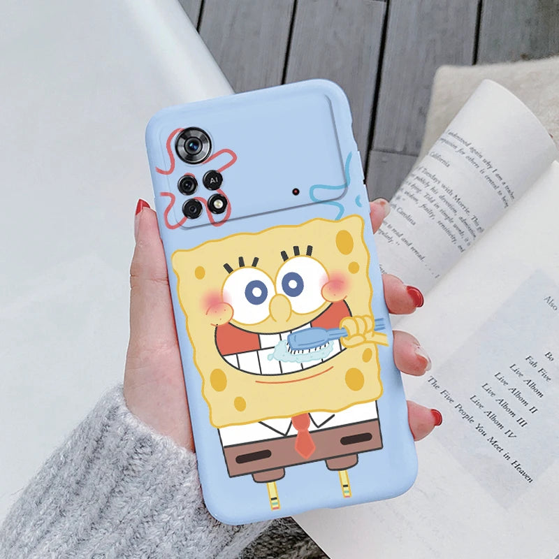 Sponge Bob Square Pants Patrick Star Phone Case - Soft Silicone Coque - For Xiaomi POCOM5S M5 S - PocoM5 S Fundas Bag - Xiaomi Poco M5S - Cartoon lover gift-Kql-hmbb27-POCO X4 Pro 5G-