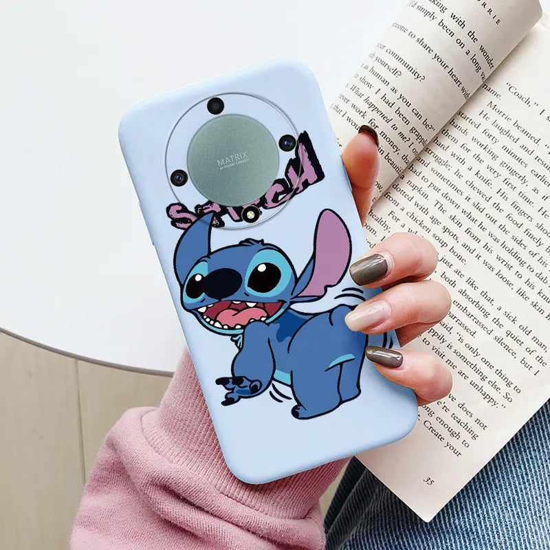 Angel Stitch Lilo Case - Soft Silicone Cartoon Anime Shell - For Honor Magic 5 Lite - Honor X9a Magic5 Lite 5G Phone Cover - All Honor Models - Anime Fan Gift-Kql-dsnrw275-Honor X9a 5G-