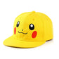Pokemon Pikachu Baseball Cap - Peaked Hat - Cartoon Anime Character - Flat Brim - Hip Hop - Outdoor Sports Cap - Birthday Gift-smile kids size-