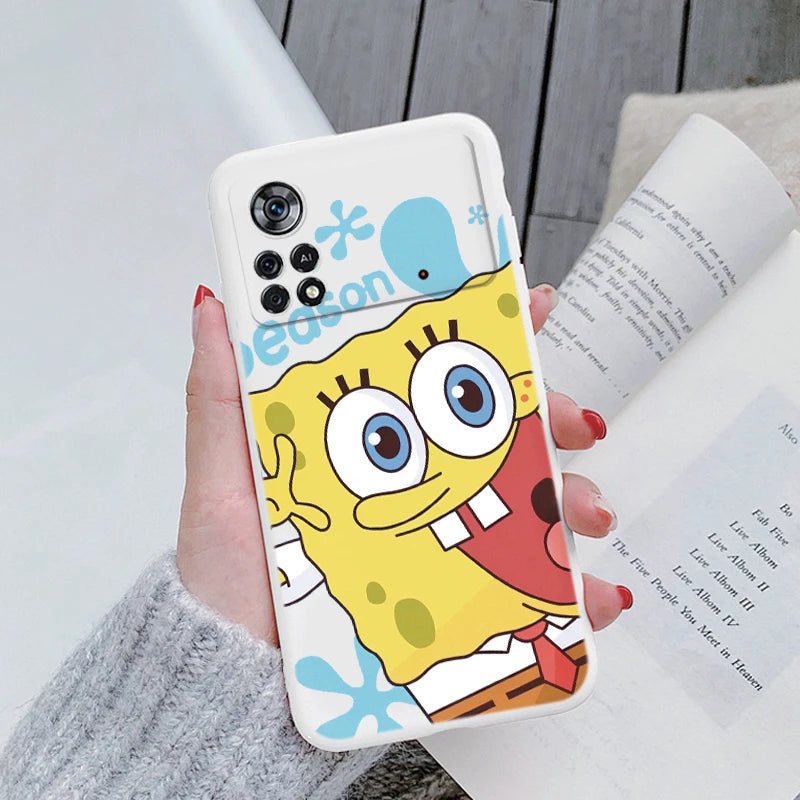 Sponge Bob Square Pants Patrick Star Phone Case - Soft Silicone Coque - For Xiaomi POCOM5S M5 S - PocoM5 S Fundas Bag - Xiaomi Poco M5S - Cartoon lover gift-Kba-hmbb08-POCO X4 Pro 5G-