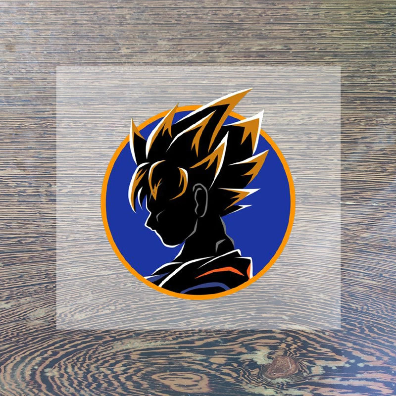 Dragon Ball Clothes Sticker Son Goku Patches Cartoon Anime Iron on Clothing Patches Heart Transfer Applique Hot Thermal Sticker-QLZ180-5-8cm-