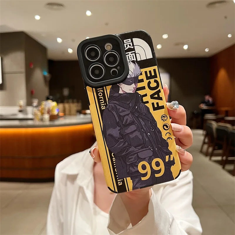 Satoru Gojo - Jujutsu Kaisen Phone Case - Soft Silicone Transparent Cover - iPhone 15 14 13 12 11 Pro X XS Max XR 7 8 Plus SE2 - All iPhone Models - Anime Fan Gift-4-For iPhone 7 8-