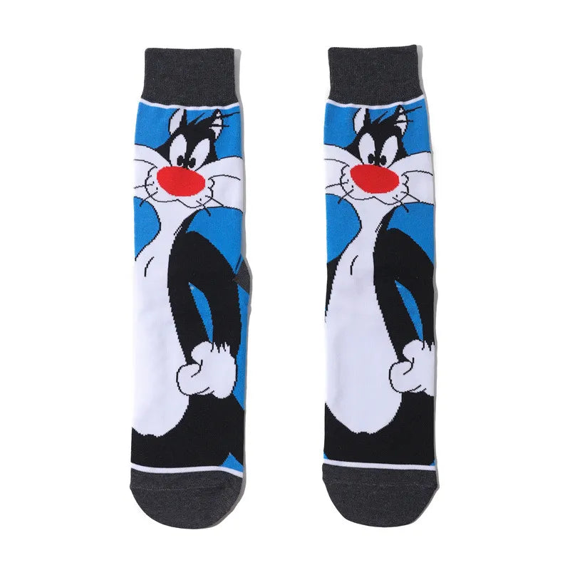 Hot sale Funny Anime Cartoon Animal Socks Rabbit Duck Cat Fashion Personality Novelty Men and women Comfort Breathable Sock-5-