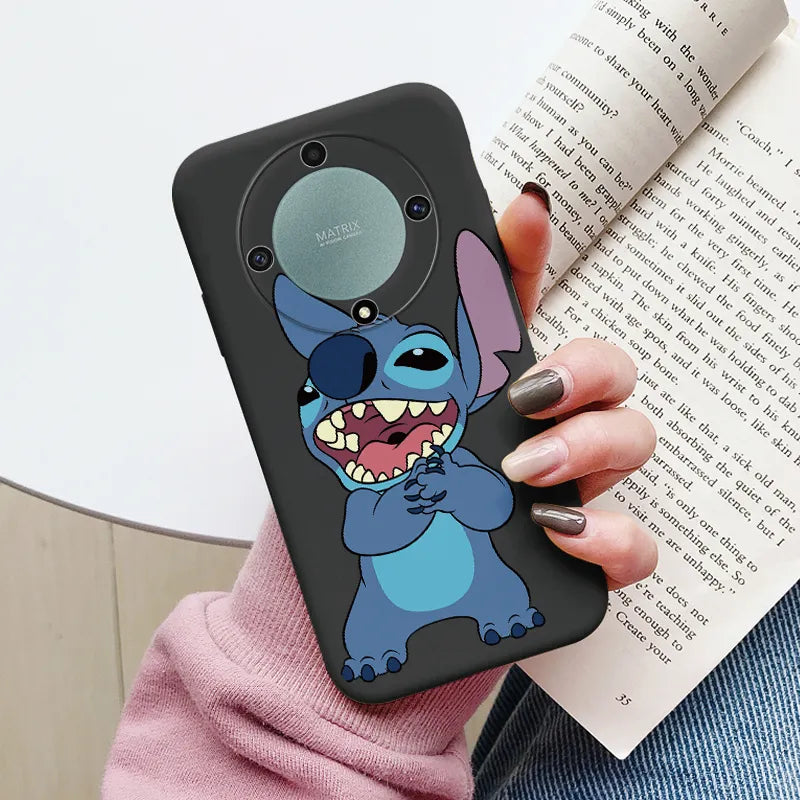 Angel Stitch Lilo Case - Soft Silicone Cartoon Anime Shell - For Honor Magic 5 Lite - Honor X9a Magic5 Lite 5G Phone Cover - All Honor Models - Anime Fan Gift-Khe-dsnrw204-Honor X9a 5G-