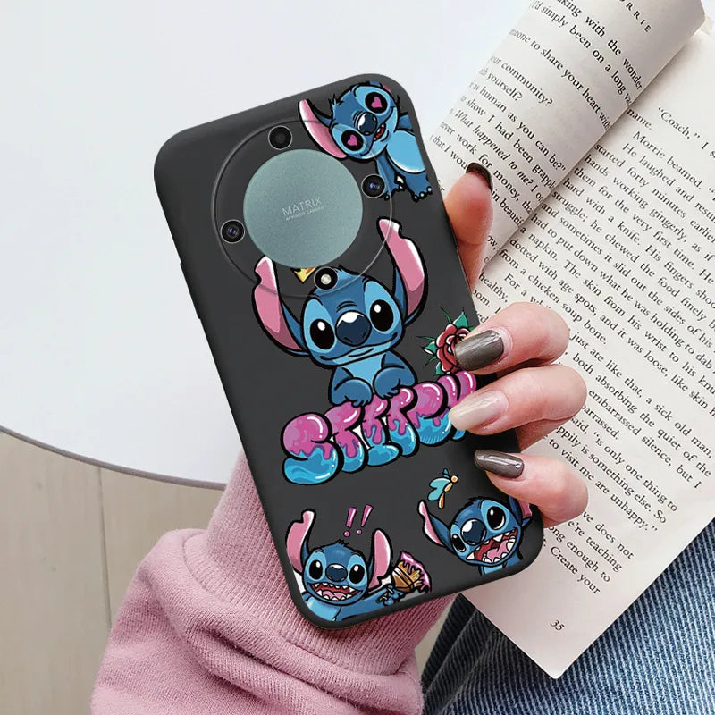 Angel Stitch Lilo Case - Soft Silicone Cartoon Anime Shell - For Honor Magic 5 Lite - Honor X9a Magic5 Lite 5G Phone Cover - All Honor Models - Anime Fan Gift-Khe-dsnrw550-Honor X9a 5G-