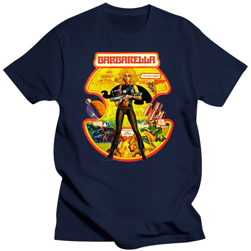 Barbarella - Sci-Fi Classic T-Shirt - Garments For True Movie Lovers - Fanwear-blueMen-S-