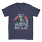 Mad Max - T-Shirt 100% Cotton - Classic 1980's Action - Movie Buff Fanwear-Navy Blue-S-
