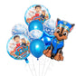 1Set Cartoon Paw Patrol Ryder Birthday Decoration - Aluminum Film Balloon Set Dog Chase Skye Marshall - Party Supplies Children Toys-Blue 10pcs-