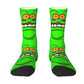 Ghostbusters Slimer Men's Crew Socks - Unisex Novelty 3D Print - Green Ghost Supernatural Movie Dress-2-Crew Socks-