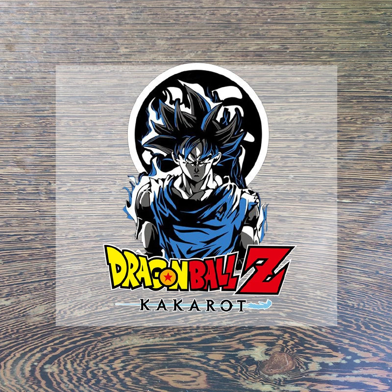 Dragon Ball Clothes Sticker Son Goku Patches Cartoon Anime Iron on Clothing Patches Heart Transfer Applique Hot Thermal Sticker-QLZ164-5-8cm-