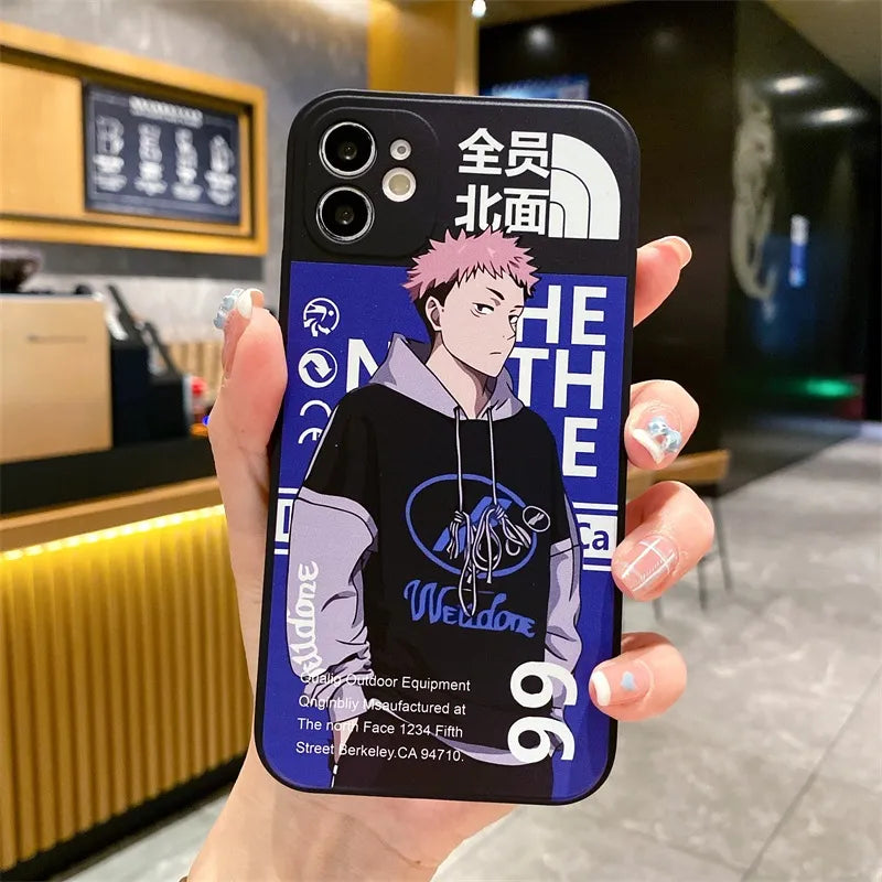 Satoru Gojo - Jujutsu Kaisen Phone Case - Soft Silicone Transparent Cover - iPhone 15 14 13 12 11 Pro X XS Max XR 7 8 Plus SE2 - All iPhone Models - Anime Fan Gift-1-For iPhone 7 8-