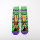 Teenage Mutant Ninja Turtles Skateboard Socks - Men & Women Hip Hop Print - Personality Casual Long Breathable Sock-12 a pair-one size-