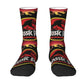 Jurassic Park Dinosaur Dress Socks - Fun Men's Unisex - Warm Comfortable 3D Printing Sci-Fi Fantasy Film Crew-1-Crew Socks-