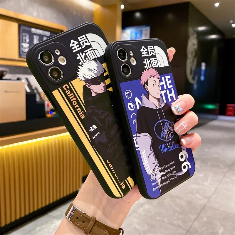 Satoru Gojo - Jujutsu Kaisen Phone Case - Soft Silicone Transparent Cover - iPhone 15 14 13 12 11 Pro X XS Max XR 7 8 Plus SE2 - All iPhone Models - Anime Fan Gift-