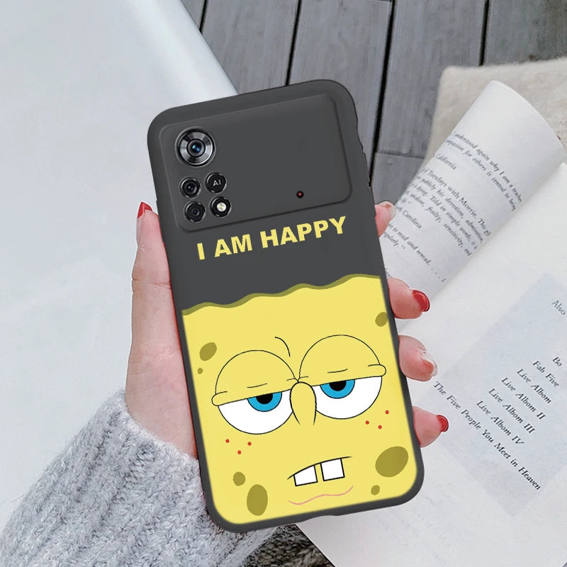 Sponge Bob Square Pants Patrick Star Phone Case - Soft Silicone Coque - For Xiaomi POCOM5S M5 S - PocoM5 S Fundas Bag - Xiaomi Poco M5S - Cartoon lover gift-Khe-hmbb11-POCO X4 Pro 5G-