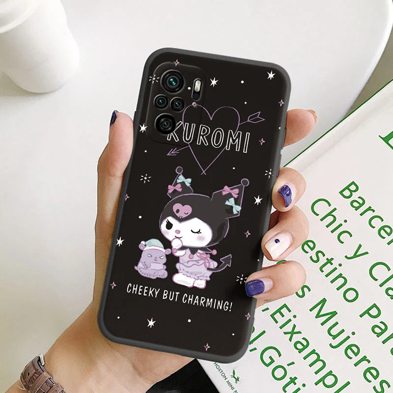 Kuromi Rabbit Kawai Cartoon Anime Soft Phone Cover - For Poco M5S PocoM5S Case - Bumper Sanrio Cinnamonroll - For Poco M5 S - Xiaomi Poco M5S - Anime Fan Gift-Khe-sanlo113-Poco M5S-