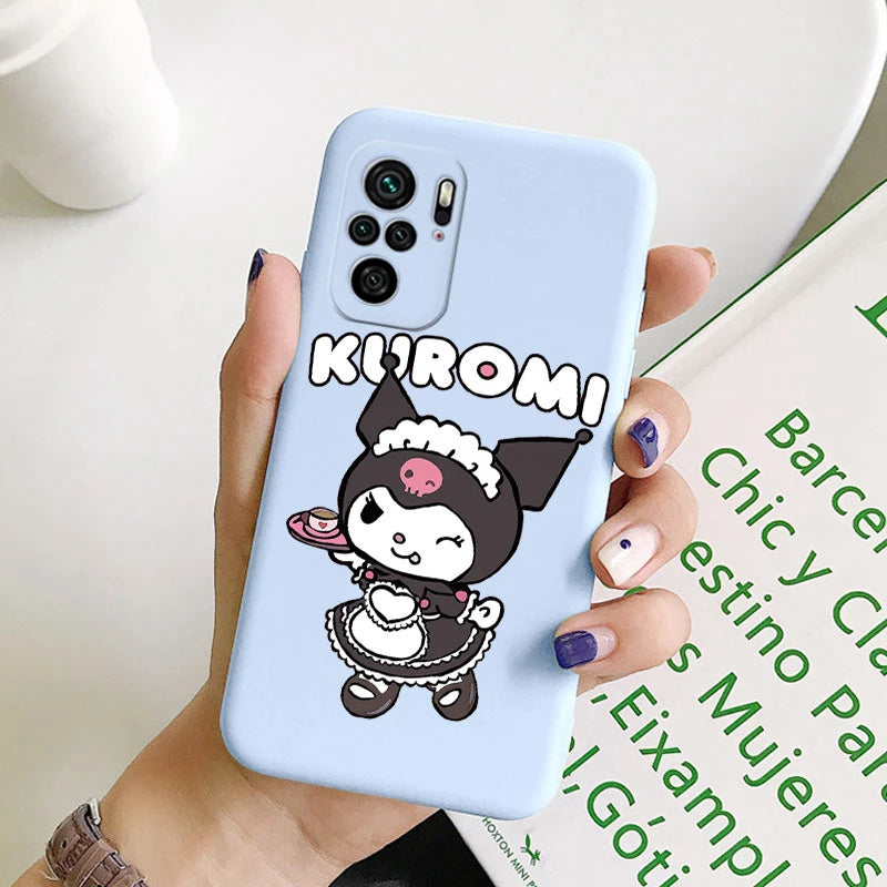 Kuromi Rabbit Kawai Cartoon Anime Soft Phone Cover - For Poco M5S PocoM5S Case - Bumper Sanrio Cinnamonroll - For Poco M5 S - Xiaomi Poco M5S - Anime Fan Gift-Kql-sanlo118-Poco M5S-