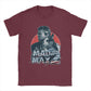 Mad Max - T-Shirt 100% Cotton - Classic 1980's Action - Movie Buff Fanwear-Burgundy-S-
