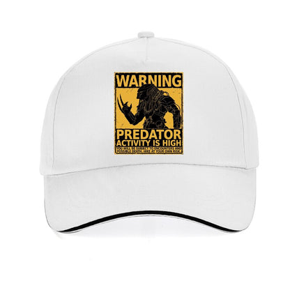 Predator Activity Is High - Snapback Baseball Cap - Summer Hat For Men and Women-White-Adjustable-
