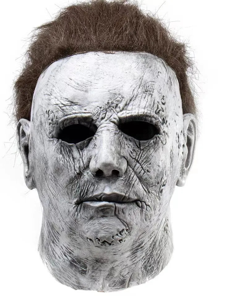 Michael Myers Cosplay Costume - The Perfect Disguise: Coat, Pants, and Mask Outfits for a Spooky Halloween & Carnival-Mask-S-Bleach
