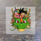 Dragon Ball Clothes Sticker Son Goku Patches Cartoon Anime Iron on Clothing Patches Heart Transfer Applique Hot Thermal Sticker-QLZ172-5-8cm-