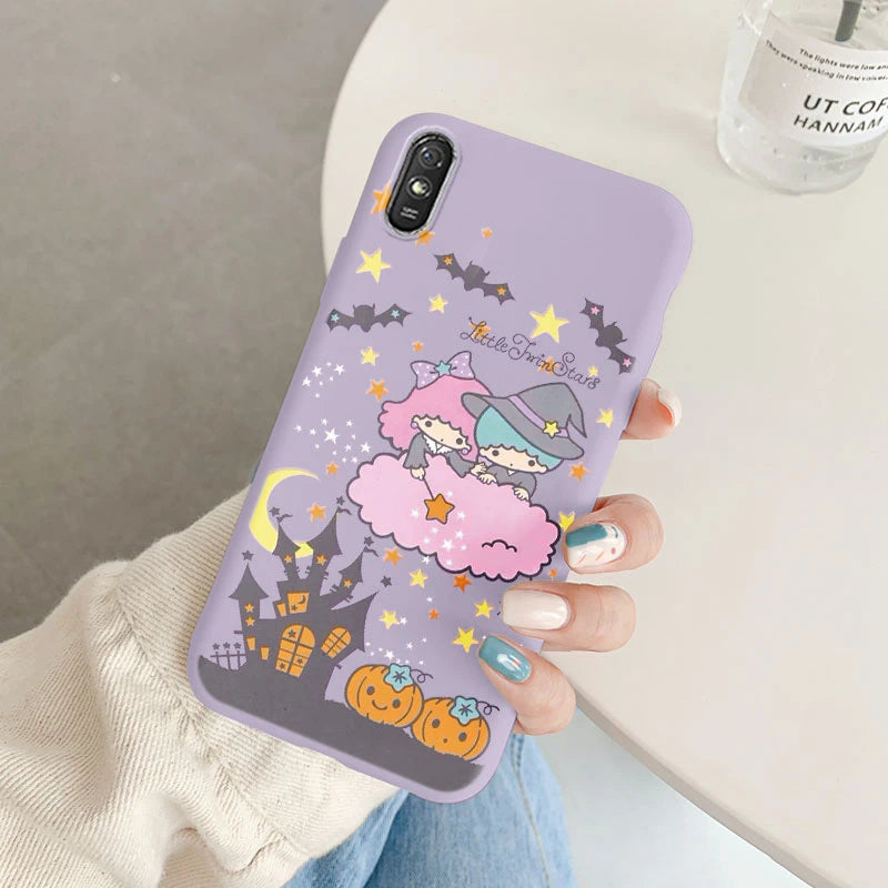 Cute Cartoon Phone Case - Anti-drop Soft Kuromi Melody Cinnamoroll Case - Xiaomi Redmi 9A 9AT Back Cover - Girl Boys for Redmi 9a - Xiaomi Redmi 9A - Anime Fan Gift-Kcz-sanlo39-Redmi 9A-