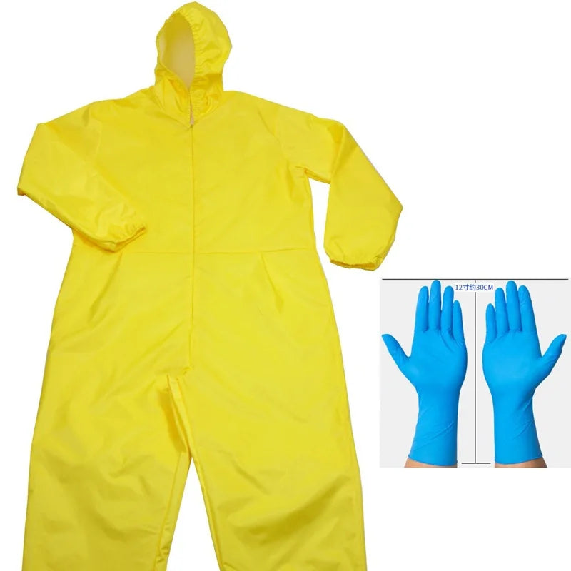 Breaking Bad Cosplay Costume - Go All Out with the Yellow Jumpsuit and Mask for a Thrilling Game-Themed Halloween Costume-Gold(AE存量)-170-Other