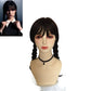 Movie Cos Wednesday Addams Family Cosplay Wig - Homes Women Morticia Addams Hair Resistant Synthetic Gomez Beard Wigs Caps for Halloween-Style1 Wigs-One size-