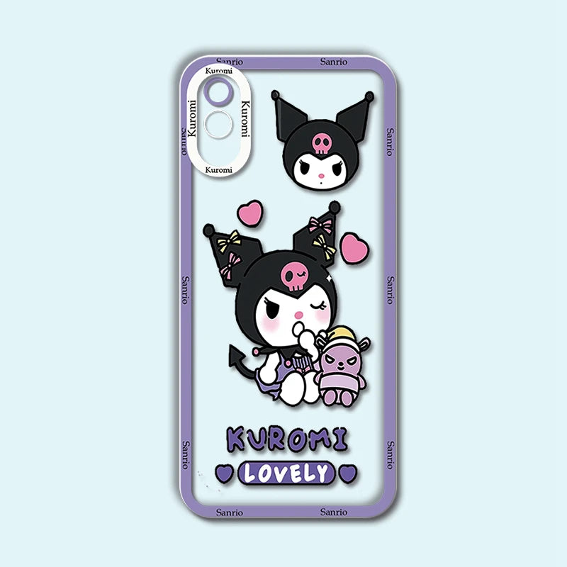 Cinnamoroll | Hello Kitty Cover For Redmi 9A 9AT Phone Case - Cartoon Transparent Soft Silicone Coque - For Redmi9A 9 AT - Shell kuromi Bags - Xiaomi Redmi 9A - Anime Fan Gift-Msanlo58-Redmi 9A-