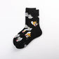Cute Tom and Jerry Anime Sock Cartoon Figure Socks Cotton Male Fashion Trend Tube Socks Adult Sports Long Socks Birthday Gift-3-