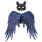 Dragon Costume for Female Xia - Halloween Costume for Women with Cosplay Props, Owl Anime Evil Wing Mask, Suitable for Dance Party and Carnival Costumes for Adults-Owl Set-One Size-