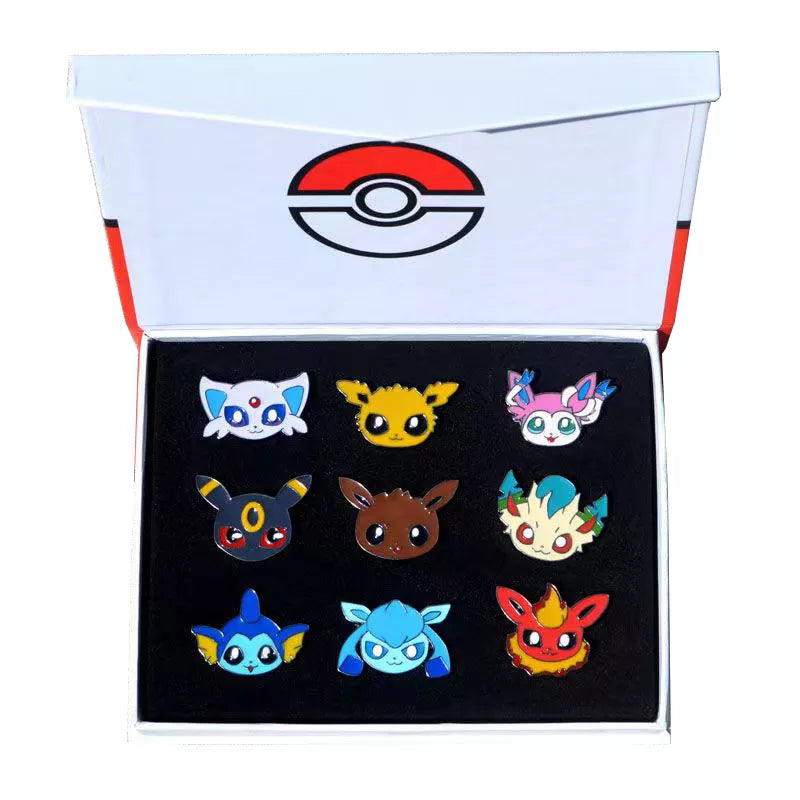 Pokemon Gym Badges Collection - Kanto Johto Hoenn Sinnoh Pins Brooches - Unique Pocket Monster Gift-