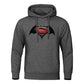 Superman / Batman - Super-Bat Hoodie - Men's Casual Streetwear-Dark Gray1-S-