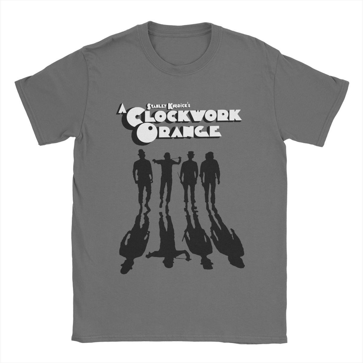 A Clockwork Orange - 100% Cotton T-Shirt - Stanley Kubrick - Sci-Fi Fan Garment-Dark Grey-S-