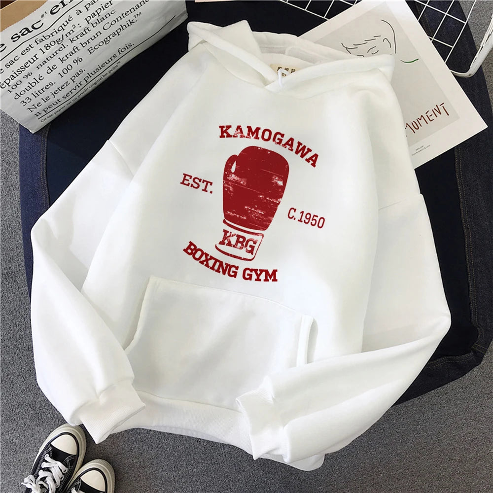 Kbg Hajime No Ippo Kaus hoodies women streetwear harajuku 2023 gothic Hood women vintage clothes-12679-XS-