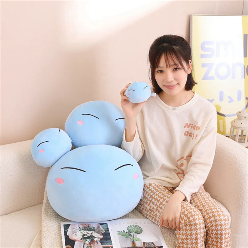 Rimuru Tempest Plush Toys Anime That Time I Got Reincarnated as a Slime Throw Pillow Backpack Pendant Soft Gift For Child Baby-BLUE-10cm-