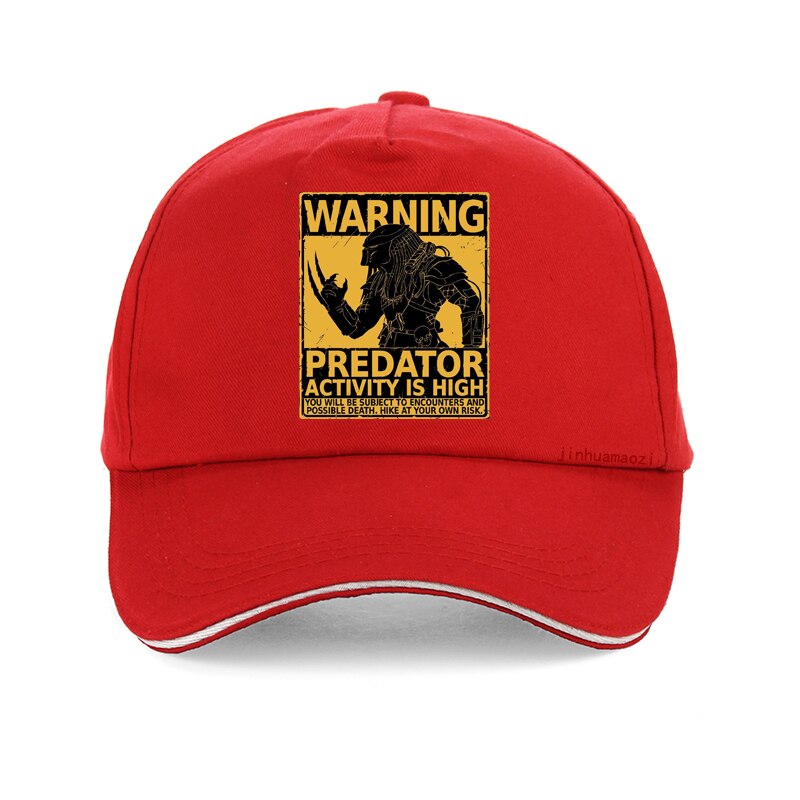 Predator Activity Is High - Snapback Baseball Cap - Summer Hat For Men and Women-Red-Adjustable-