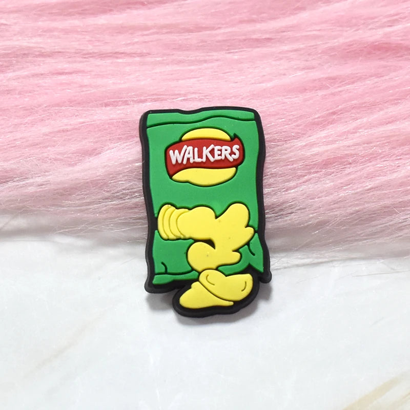 Ultimate Snack Selection: 10 Delightful Food-Themed Pin Brooches, Featuring Popcorn and More-WALKERS-