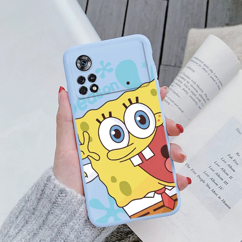 Sponge Bob Square Pants Patrick Star Phone Case - Soft Silicone Coque - For Xiaomi POCOM5S M5 S - PocoM5 S Fundas Bag - Xiaomi Poco M5S - Cartoon lover gift-Kql-hmbb08-POCO X4 Pro 5G-
