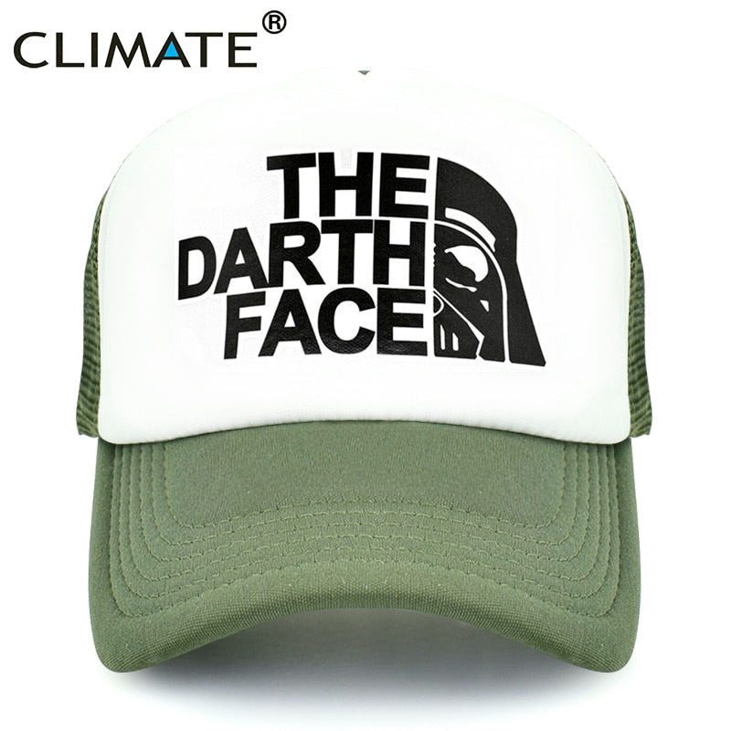 Darth Trucker - Ultimate Trucker - Snapback Baseball Cap - Summer Hat For Men and Women-ArmyGreen-Kid 52to55cm Head-