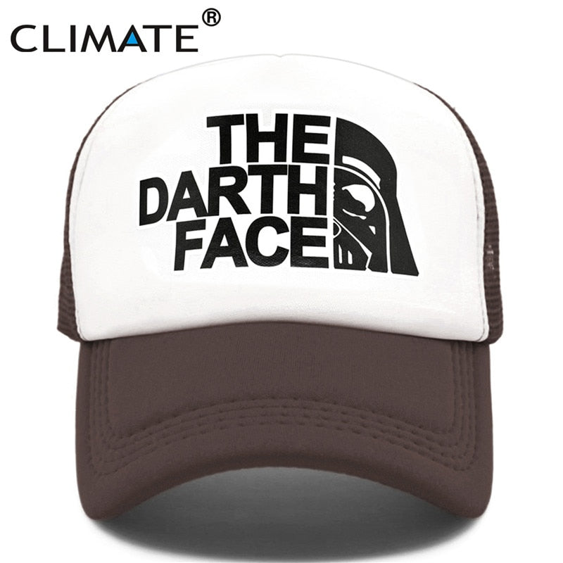 Darth Trucker - Ultimate Trucker - Snapback Baseball Cap - Summer Hat For Men and Women-Coffee-Kid 52to55cm Head-