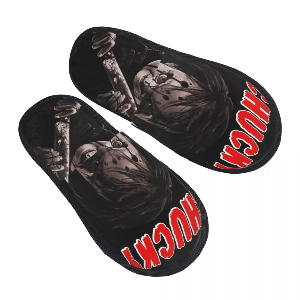 Memory Foam Slippers - Women's Comfy Warm Horror Chucky House Slippers-3-M-