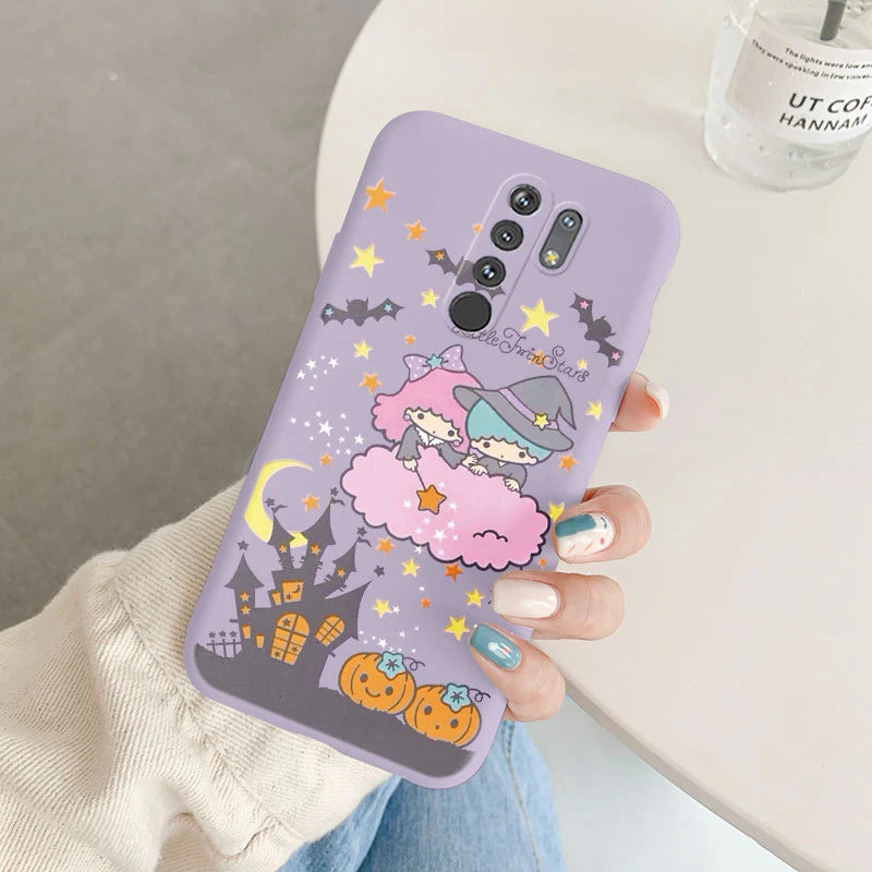Cartoon Phone Case Kuromi Melody Cinnamoroll - Anti-drop Silicone Case - Xiaomi POCO M2 Redmi 9 Back Cover - Girl Boys for Redmi 9 - Xiaomi Redmi 9 - Anime Fan Gift-Kcz-sanlo39-Redmi 9-