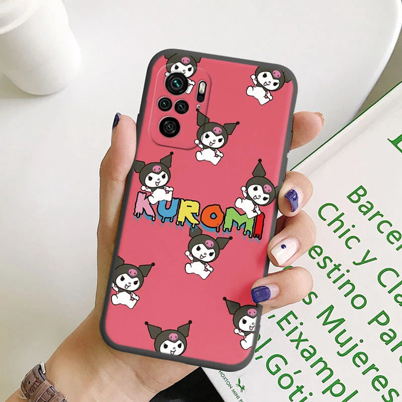 Kuromi Rabbit Kawai Cartoon Anime Soft Phone Cover - For Poco M5S PocoM5S Case - Bumper Sanrio Cinnamonroll - For Poco M5 S - Xiaomi Poco M5S - Anime Fan Gift-Khe-sanlo109-Poco M5S-
