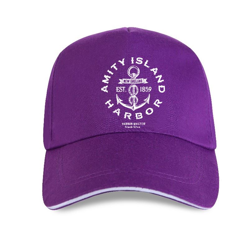 Amity Island Harbour Jaws - Snapback Baseball Cap - Summer Hat For Men and Women-P-Purple-
